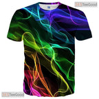 Midnight Black Graphic Art 3D Printed Casual Short Sleeve Unisex Tee Shirt Styles