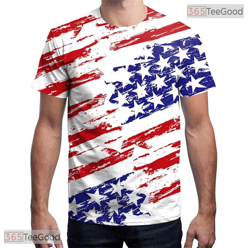 Crisp White Novelty Graphic Art 3D Printed Casual Unisex Tee Shirt For Teens Tops