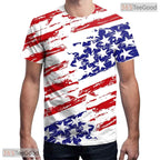 Crisp White Novelty Graphic Art 3D Printed Casual Unisex Tee Shirt For Teens Tops