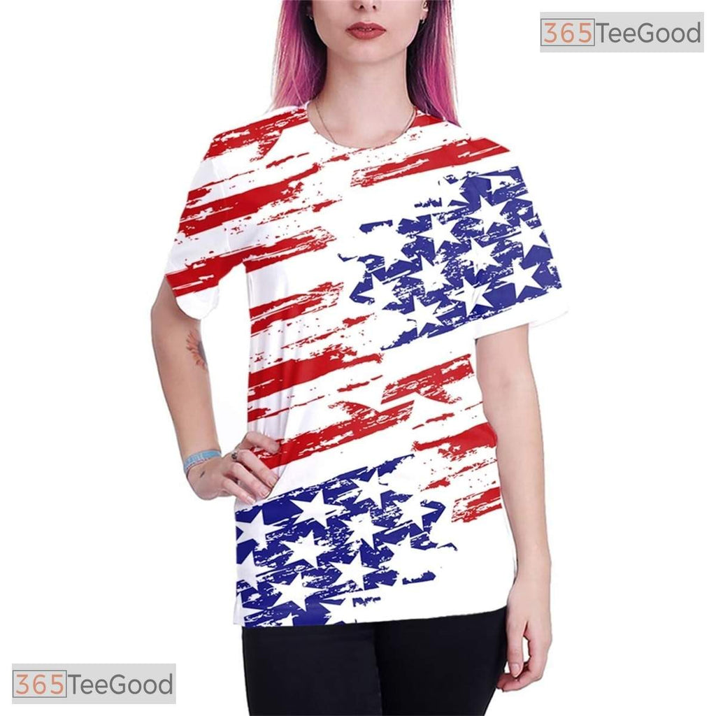 Crisp White Novelty Graphic Art 3D Printed Casual Unisex Tee Shirt For Teens Tops