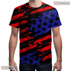 Edgy Black Graphic Design Art Pattern 3D Printed Casual Unisex Tee Shirt Tops