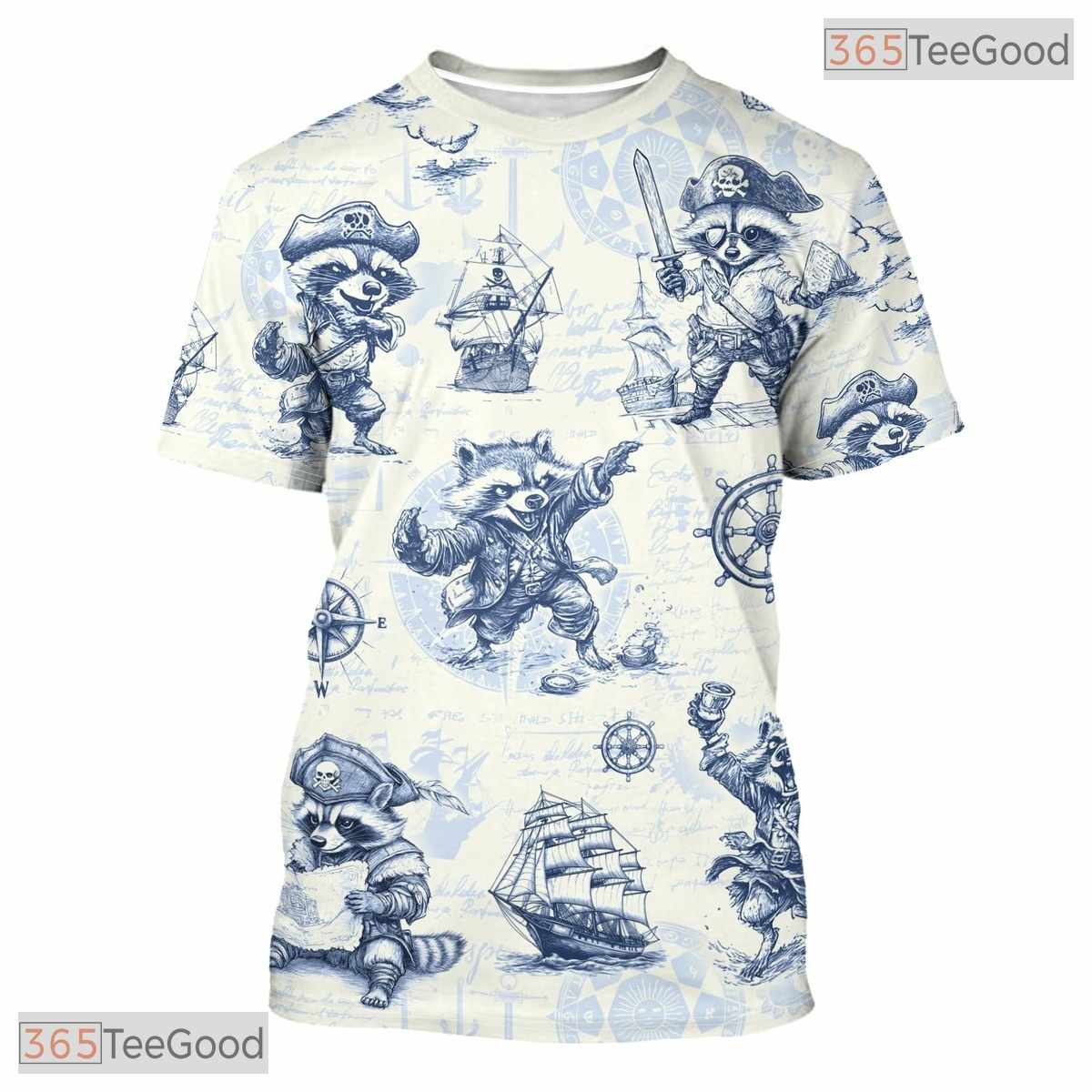 Raccoon Oktoberfest Beer Costume Novelty Graphic 3D Printed Casual Unisex T-Shirt Tops