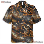 Realistic Python Snake Skin Luxury Hawaiian Tee Unisex Print Aloha Outfit