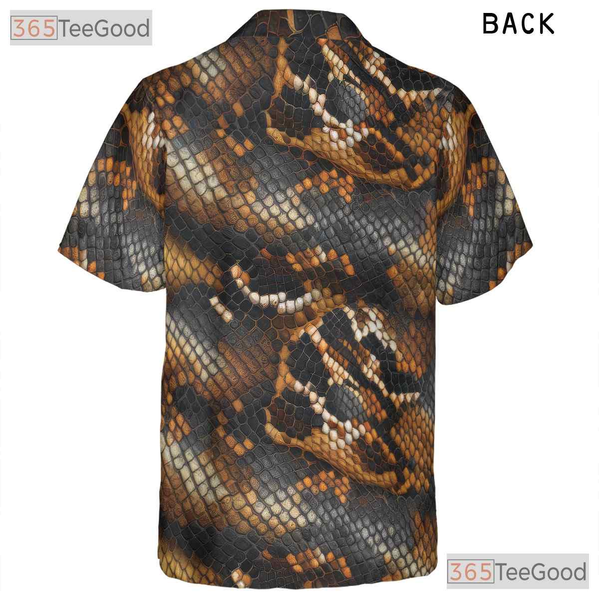 Realistic Python Snake Skin Luxury Hawaiian Tee Unisex Print Aloha Outfit