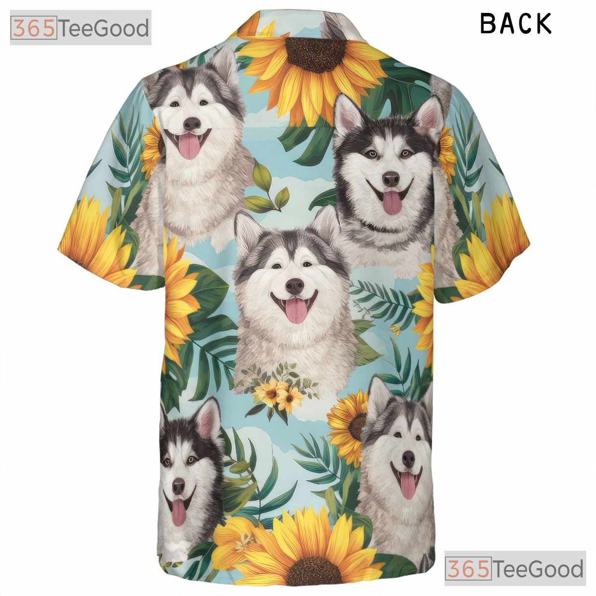 Realistic Sunflowers Aloha Summer Vibes Fluffy Dog Hawaiian Shirt Unisex Top