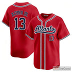 Red Baseball Jersey Tee for Men & Women with Personalized Name, Number, and Logo