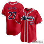 Red Baseball Jersey Tee for Men & Women - Personalize with Your Stitched Name & Number