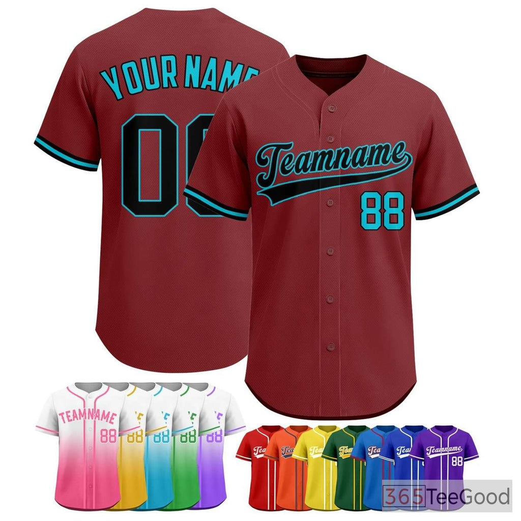 Red Baseball Jersey Tee for Men & Women - Your canvas for distinct custom designs