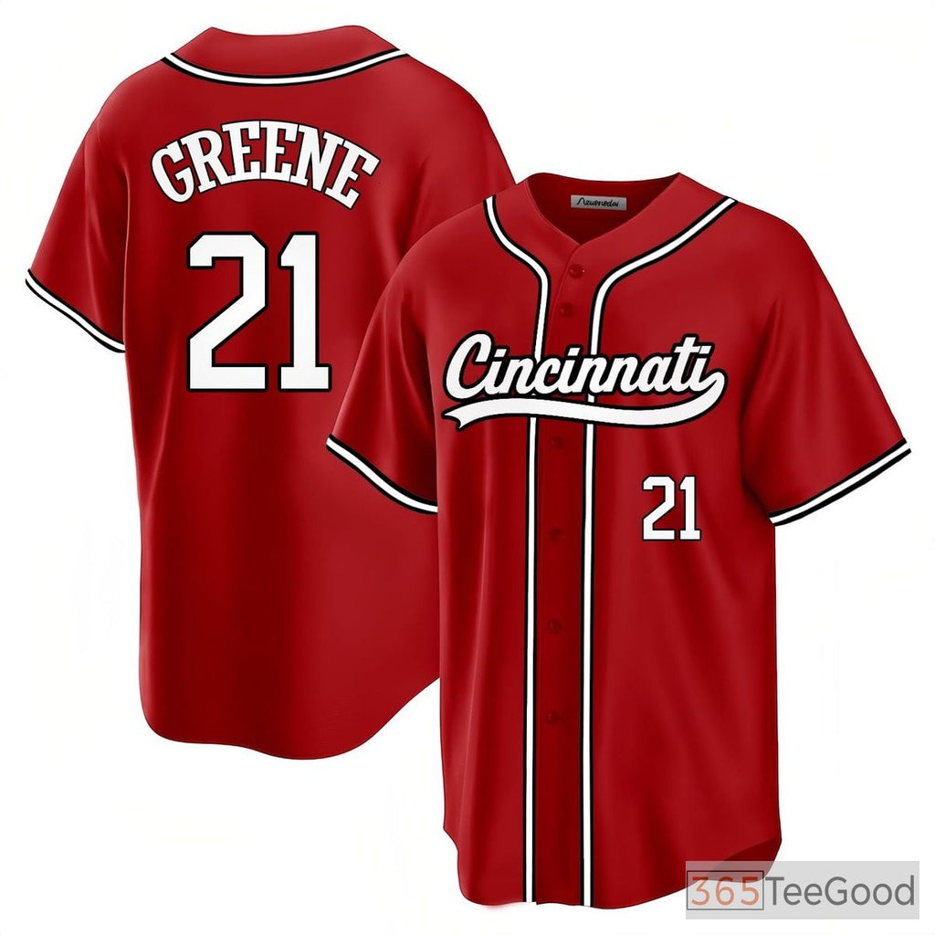 Red Baseball Jersey Tee for Men & Women - Versatile Custom Stitched Fan Wear