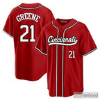 Red Baseball Jersey Tee for Men & Women - Versatile Custom Stitched Fan Wear