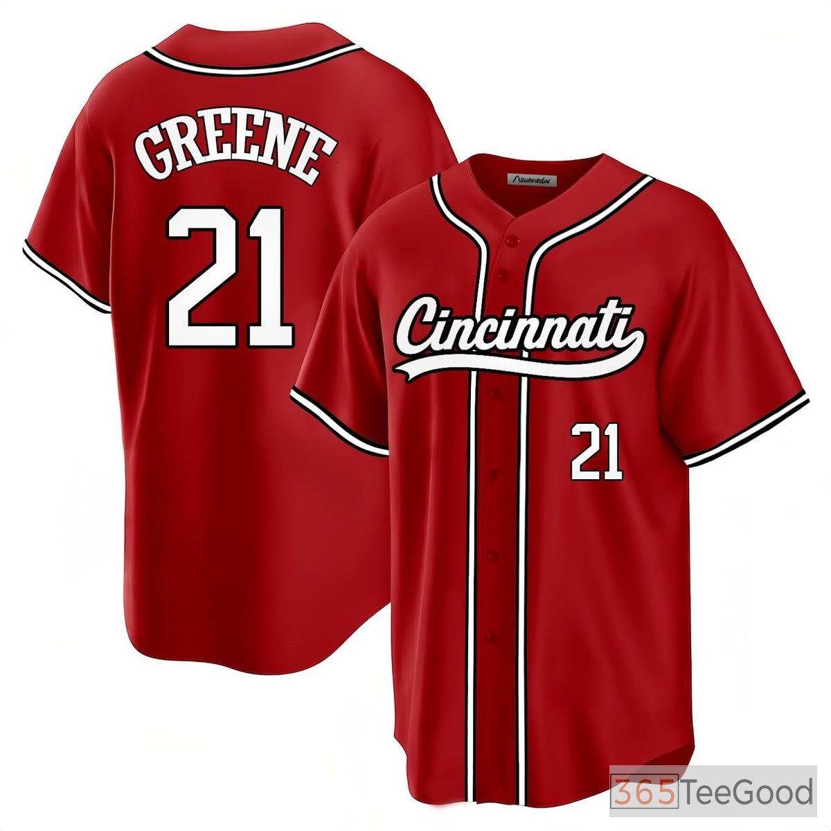 Red Baseball Jersey Tee for Men & Women - Versatile Custom Stitched Fan Wear