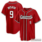 Red Baseball Jersey Tee for Men & Women - Stitched with Your Custom Name, Number & Team