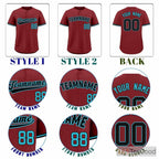 Red Baseball Jersey Tee for Men & Women - Your canvas for distinct custom designs