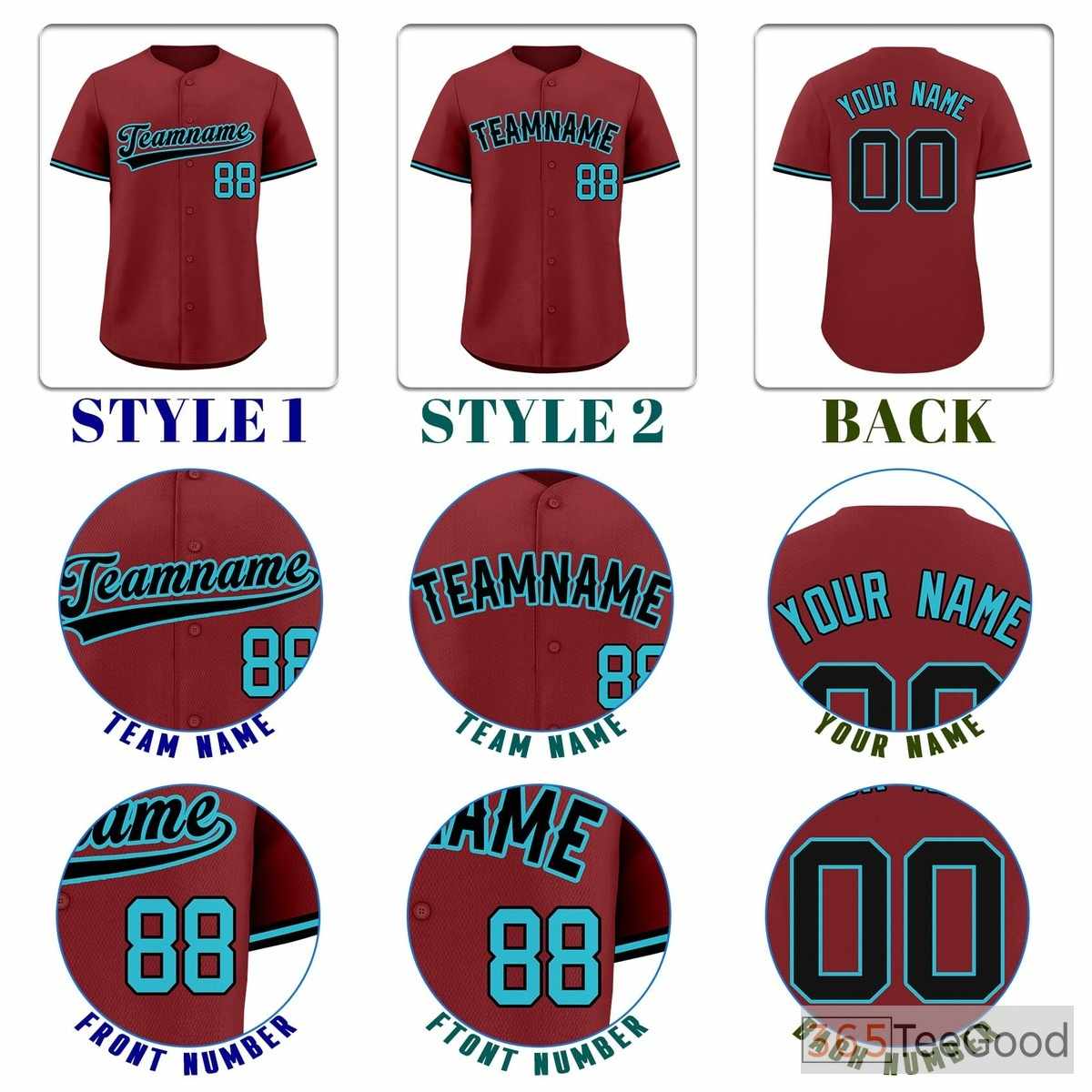 Red Baseball Jersey Tee for Men & Women - Your canvas for distinct custom designs