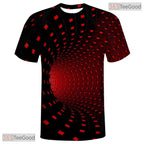 Red Flame Basketball Graphic Design 3D Printed Short Sleeve Unisex Tee Shirt Tops