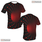 Red Flame Basketball Graphic Design 3D Printed Short Sleeve Unisex Tee Shirt Tops
