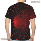 Red Flame Basketball Graphic Design 3D Printed Short Sleeve Unisex Tee Shirt Tops