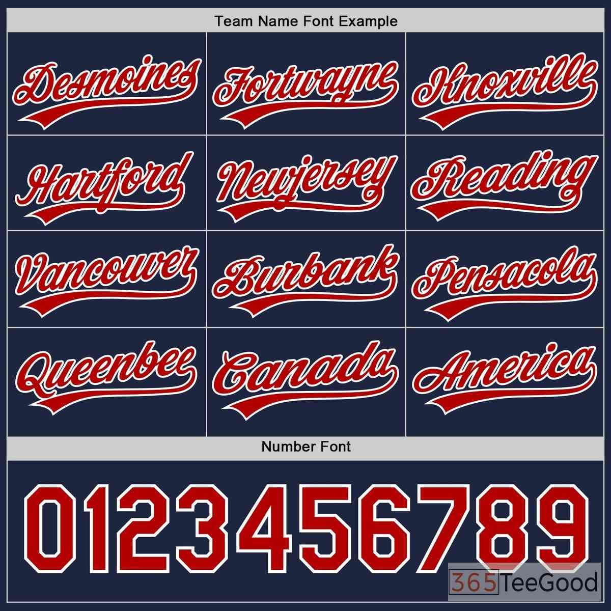 Red, Blue & Navy Baseball Jersey Tee for Men & Women - Personalize for Your Team