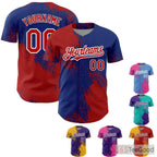 Red Custom Baseball Jersey Tee - Personalized Stitched Name & Number for Men & Women