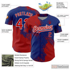 Red Custom Baseball Jersey Tee - Personalized Stitched Name & Number for Men & Women