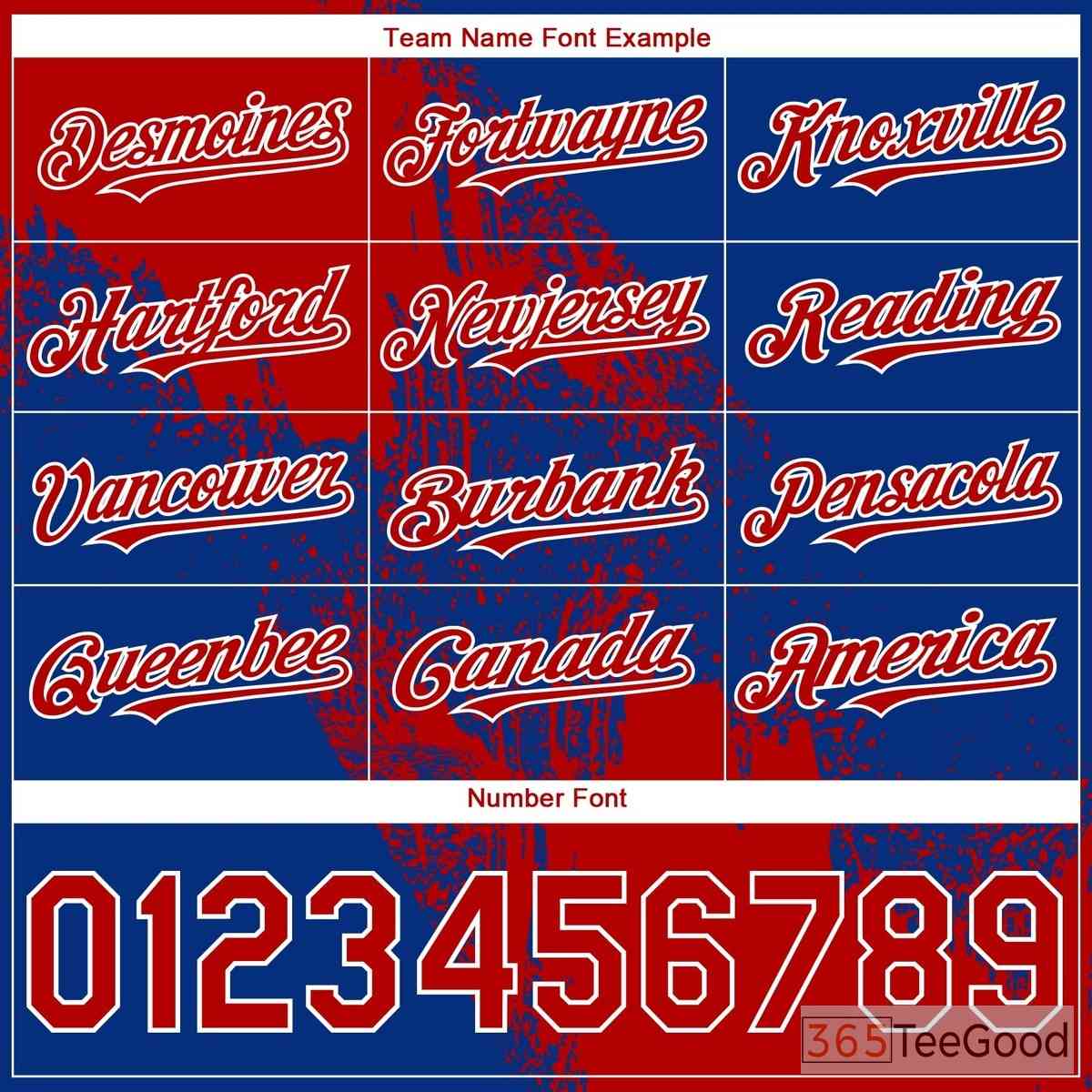 Red Custom Baseball Jersey Tee - Personalized Stitched Name & Number for Men & Women
