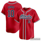 Red Stitched Baseball Jersey Tee for Men & Women - Customize Your Fan & Team Look