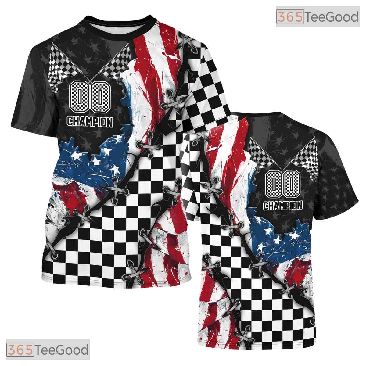 Red Sports Jersey Design 3D Graphic Printed Casual Short Sleeve Unisex Tee Shirt