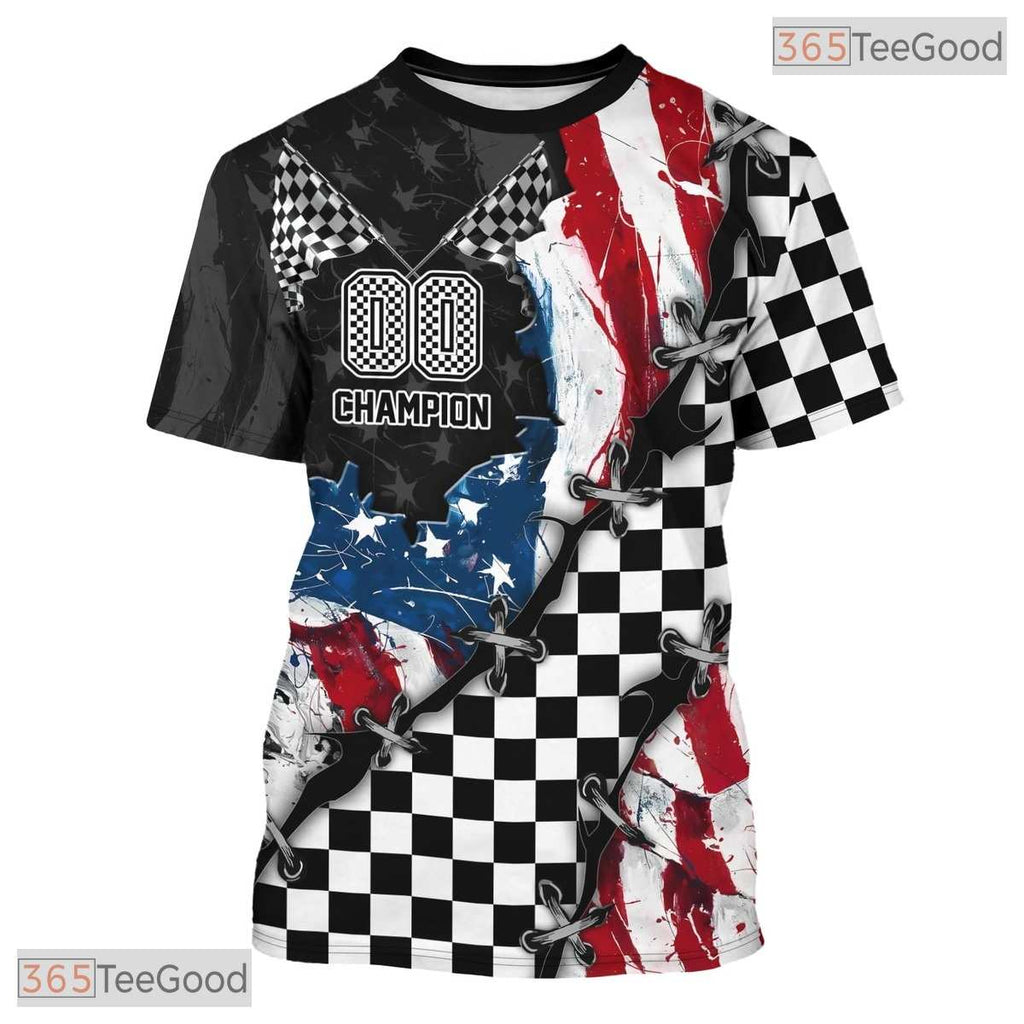 Red Sports Jersey Design 3D Graphic Printed Casual Short Sleeve Unisex Tee Shirt