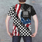 Red Sports Jersey Design 3D Graphic Printed Casual Short Sleeve Unisex Tee Shirt