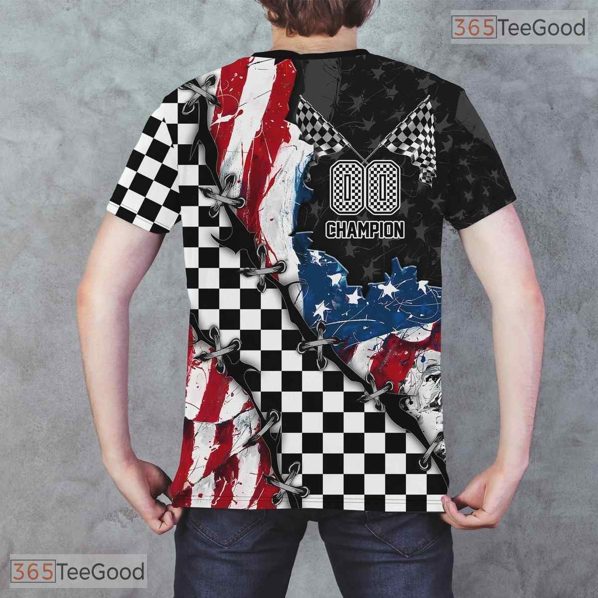 Red Sports Jersey Design 3D Graphic Printed Casual Short Sleeve Unisex Tee Shirt