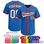 Red & Blue Baseball Jersey Tee for Men & Women - A versatile choice for custom apparel