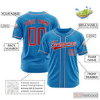 Red & Blue Baseball Jersey Tee for Men & Women – Your Personalized Team Details