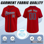 Red & Blue Baseball Jersey Tee for Men & Women - A versatile choice for active or casual wear