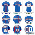 Red & Blue Baseball Jersey Tee for Men & Women - A versatile choice for custom apparel