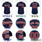 Red & Navy Baseball Jersey Tee for Men & Women - Your blank slate for custom apparel