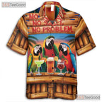 Relaxed Island Vibes Tropical Parrot Hawaiian Shirt Unisex Beach Party Top