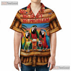 Relaxed Island Vibes Tropical Parrot Hawaiian Shirt Unisex Beach Party Top