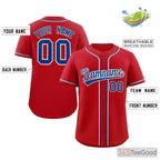Royal Blue and White Baseball Jersey Tee for Men & Women - A classic look for daily wear