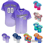 Royal Purple Custom Baseball Jersey Button Down Personalized Unisex Team Sports Shirt