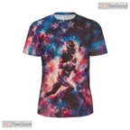 Dynamic Rugby Sports Graphic Art 3D Pattern Printed Casual Unisex Tee Shirt Tops