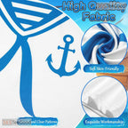 White Sailor Uniform Anchor Costume Novelty 3D Printed Casual Unisex Tee Shirt Tops