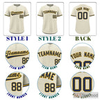 Sand Baseball Jersey Tee for Men & Women - A Neutral Tone for Sport & Casual Style