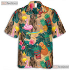 Sasquatch Tiki Luau Hawaiian Shirt- Unisex Funny Aloha Top Summer Casual Wear