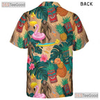Sasquatch Tiki Luau Hawaiian Shirt- Unisex Funny Aloha Top Summer Casual Wear