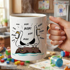 Personalized Seagull Mom Name Funny Mother's Day Gift Colorful Ceramic Accent Coffee Mug