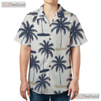 Seamless Palm Tree Tropical Hawaiian Shirt- Unisex Island Beach Aloha Apparel