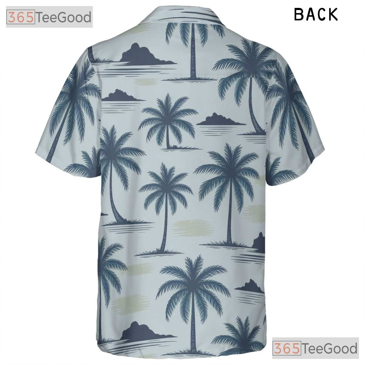 Seamless Tropical Palm Tree Hawaiian Shirt- Unisex Island Beach Summer Apparel