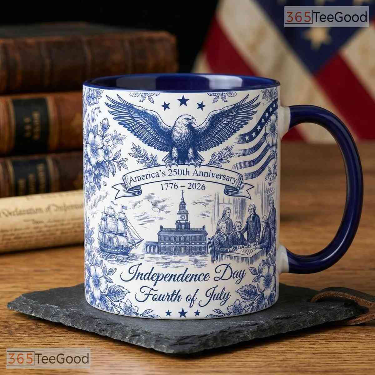 Personalized Semiquincentennial 1776-2026 Mug - America 250th Liberty Bell Accent Mug