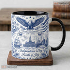 Personalized Semiquincentennial 1776-2026 Mug - America 250th Liberty Bell Accent Mug