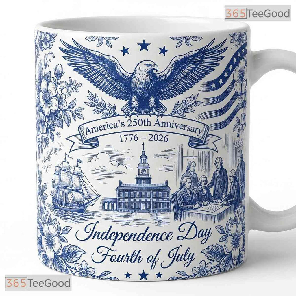 Personalized Semiquincentennial 1776-2026 Mug - America 250th Liberty Bell Accent Mug